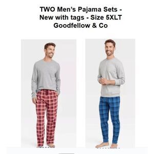 Goodfellow TWO NEW PAJAMA SETS - Men's size 5XLT